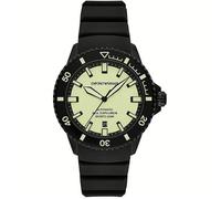 Emporio Armani AR60085 Sea Explorer Men's Watch - Yellow Dial, Black Strap