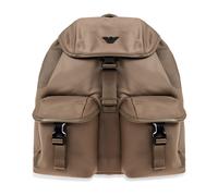 Emporio Armani - Zaino con logo Tasche Manico - - Bags - Uomo - Marrone - ONE SIZE
