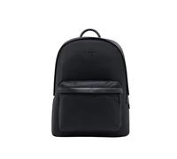 Emporio Armani, ,Bags ,Uomo ,Nero ,ONE SIZE Borsa nera in nylon con dettagli in pelle