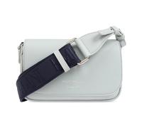 Emporio Armani, ,Bags ,Donna ,Blu ,ONE SIZE Borsa a Tracolla con Dettagli Argentati e Texture Martellata