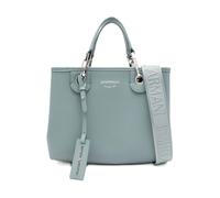 Emporio Armani Borsa piccola tote con stampa cervo MyEA Blu-Cielo