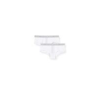 Emporio Armani Bi-pack Thong Iconic Cotton, Biancheria Intima Donna, Bianco (White), XS