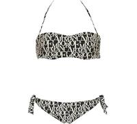 EMPORIO ARMANI Bikini Donna Eagle Stones Fascia Nero L, Nero, L