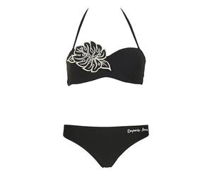 EMPORIO ARMANI Bikini Donna Lycra Sensitive Bandeau Nero S, Nero, S