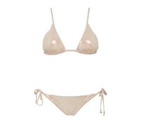 EMPORIO ARMANI Triangle Bikini Set, Micro Foil DOT Rosa, S Donna