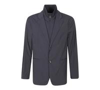 Emporio Armani - Blazer Dritto con Collo Staccabile - - Jackets - Uomo - Blu - L