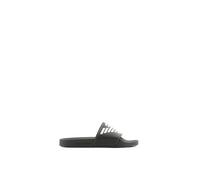 Emporio Armani Bold Eagle Logo Slides, Infradito Unisex - Adulto, Multicolore (Black+White), 36