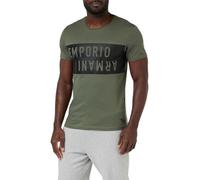 Emporio Armani Bold Logo Crew Neck T-Shirt, T-Shirt Uomo, Multicolore (Military-Black), M