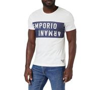 Emporio Armani Bold Logo Crew Neck T-Shirt, T-Shirt Uomo, Multicolore (White-Navy Blue), S