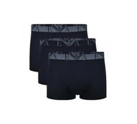 Emporio Armani Bold Monogram 3-Pack Trunk Bermuda, Blu, S Uomo