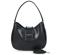 Emporio Armani Borsa a spalla HOBO M PLAIN LEATHER in Nero Unica