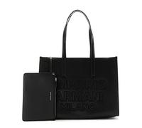 Emporio Armani Borsa a spalla Nera con logo MILANO tono su tono nella parte anteriore. Pochette interna con chiusura zip. Chiusura borsa con zip. Dimensioni: 35 x 27 x 10