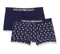 Emporio Armani Boxer da Uomo Classic Pattern Mix 2 Pezzi Bermuda, Striscia Verticale/Denim, XL