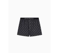 Emporio Armani Classic Pattern Mix Boxer Pantaloncino, Nero, L Uomo
