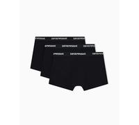 Emporio Armani - Boxer da Uomo (Confezione da 3), Nero/Nero/Nero, S