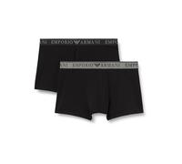 Emporio Armani Boxer da Uomo Endurance, Confezione da 2, Nero, XL, Nero, XL