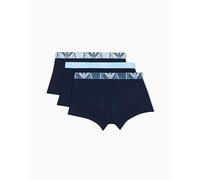 Emporio Armani Trunks Uomo, 3er Pack - BOLD MONOGRAM, Slip Boxer Casual
