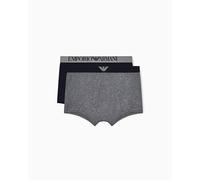 EMPORIO ARMANI Boxer Uomo, Grigio Mel/Armani Blue, L