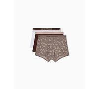 Emporio Armani Boxer Uomo, Talpa/Ferro-Fa PRT/Bianco, L