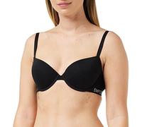 Emporio Armani Bra Iconic Cotton, Reggiseno Push Up Donna, Nero, 38 C