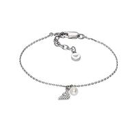 Emporio Armani Bracciale a Catena da Donna, Bracciale in Argento, Lunghezza: 151 mm + 34 mm, Larghezza: 8.6 mm, Altezza: 4 mm, D'argento