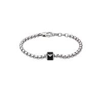 Emporio Armani Bracciale Da Uomo Essential, Lunghezza: 190 mm, Altezza: 11 mm, Larghezza: 10 mm Bracciale In Acciaio Inox Argento, EGS2911040