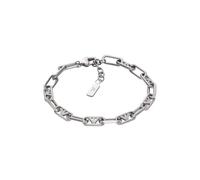 Emporio Armani Bracciale da uomo in acciaio inossidabile o con perline con chiusura a moschettone