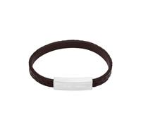Emporio Armani Bracciale da uomo in pelle argento EGS3251040
