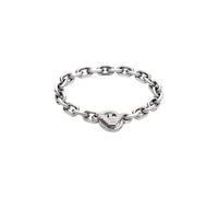 Emporio Armani Bracciale Uomo in acciaio inossidabile o pelle con chiusura toggle, Nero e acciaio