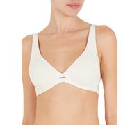 Emporio Armani Bralette da Donna con Imbottitura in Pizzo Reggiseno Imbottito, Opaque, Pale Cream, S
