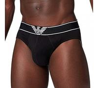 Emporio Armani Brief Bold Eagle, Biancheria Intima Uomo, Nero (Black/Black), M