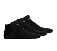 Emporio Armani CALZINI UOMO CASUAL COTONE 3 PACCHETTI SNEAKER NERO S/M, Nero/Nero/Nero, S-M