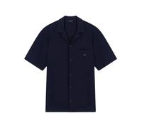 Emporio Armani - Camicia in Jersey Seersucker Loungewear - - Shirts - Uomo - Blu - S