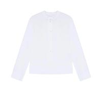 Emporio Armani - Camicia in Popeline di Cotone - - Blouses & Shirts - Donna - Bianco - L