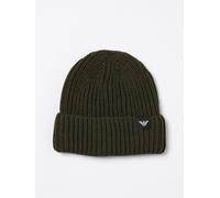 EMPORIO ARMANI Cappello in lana vergine a coste M Verde