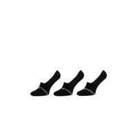 Emporio Armani Casual Cotton 3-Pack Footie Socks, Calzini Uomo, Multicolore (Black-Black-Black), S-M