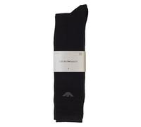 Emporio Armani Casual Cotton 3-Pack Short Socks Confezione da 3 Paia di Calzini Corti, Nero/Nero/Nero, Taglia Unica Uomo
