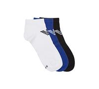 Emporio Armani Casual Uomo, Confezione Da 3 Calzini Per Sneaker White/Mazarine/Black, L-XL