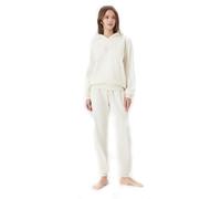 Emporio Armani Chenille Loungewear Zip Tracksuit Sweatshirt, Yogurt, S Women's