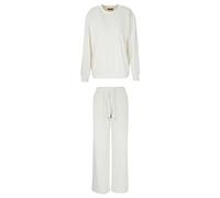 Emporio Armani Chenille Loungewear Tracksuit Sweatshirt, Yogurt, S Women's