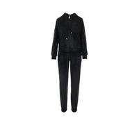 Emporio Armani Chenille Loungewear Zip Tracksuit Sweatshirt, Nero, L Women's