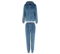 Emporio Armani Chenille Loungewear Zip Tracksuit Sweatshirt, Tempesta, L Women's