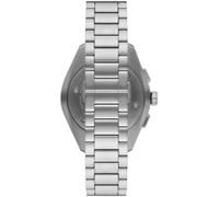 Emporio Armani Orologio per uomo Movimento al quarzo/crono Cassa 43 mm con cinturino in acciaio AR11541, Tono Argento e Blu Acqua, 43 mm