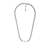 Emporio Armani Collana Da Uomo Essential, Lunghezza: 530mm, Larghezza: 30mm Collana In Acciaio Inox Argento, EGS2922040