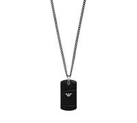 Emporio Armani Collana Da Uomo Essential, L 525 mm X L 18,7 mm X H 3,5 mm In Acciaio Inossidabile Canna Di Fucile, EGS2781060
