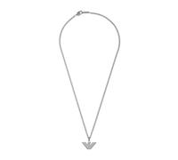 Emporio Armani Collana Da Uomo Essential, Lunghezza: 525mm, Larghezza: 24mm Collana In Acciaio Inox Argento, EGS2916040