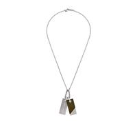 Emporio Armani - Collana in Acciaio Inossidabile Argento per Uomo - - Accessories - Uomo - Grigio - ONE SIZE