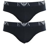 Emporio Armani - Confezione da 2 mini slip da uomo, taglie dalla S alla XL, Blu, s