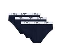 Emporio Armani - Confezione da tre slip in cotone stretch - - Underwear - Uomo - Blu - S