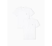 Emporio Armani Core Logoband 2-Pack - Maglietta da Uomo con Scollo a V, 2 Pezzi, Colore: Bianco/Bianco, XXL, Bianco/Bianco, XXL